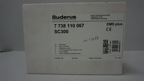 Buderus Solarregler SC300 7738110067