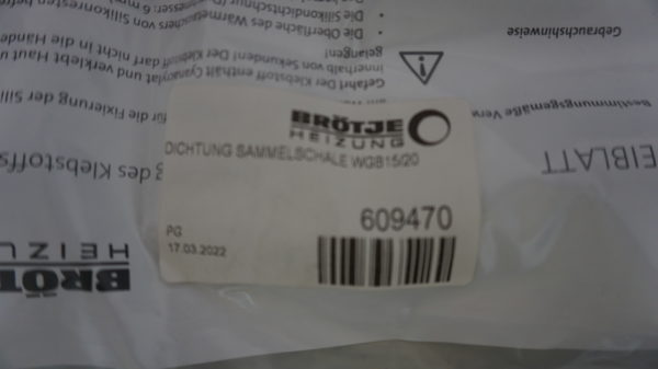 Brötje Dichtung Sammelschale WGB 15/20 609470