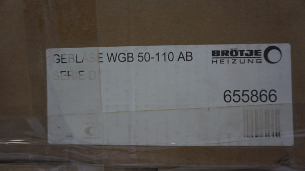 Brötje Gebläse, WGB 50-110 AB, Serie D, 655866