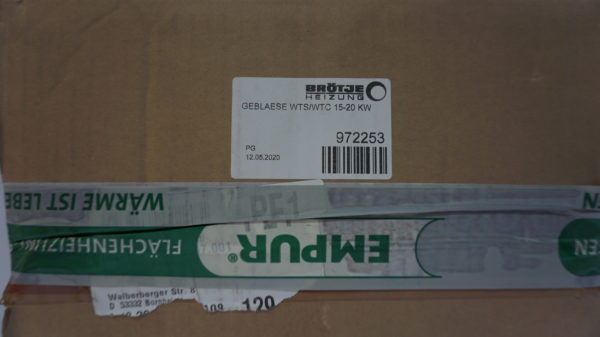 Brötje Gebläse, WTS/WTC, 15-20 kW, 972253