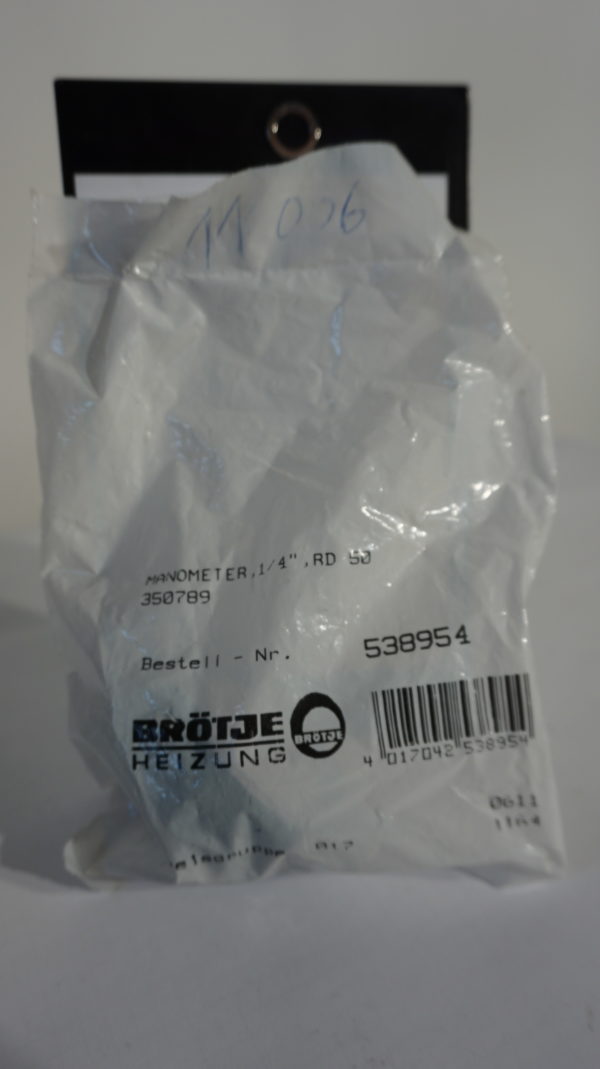 Brötje Manometer, 1/4", RD 50, 538954