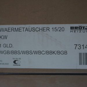 Brötje Wärmetauscher 15/20 kW, WGB/BBS/WBS/WBC/BBK/BGB, 7314144