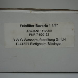 BWT Feinfilter Bavaria 1 1/4" 112200