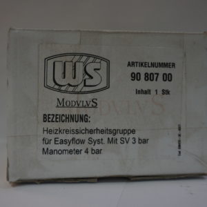 Weimann und Schanz Heizkreissicherheitsgruppe für Easyflow Syst. mit SV 3 bar, Manometer 4 bar 9080700