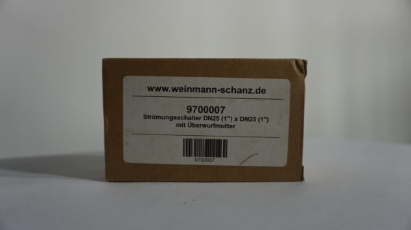 Strömungsschalter, DN25 (1") x DN25 (1") mit Überwurfmutter, 9700007