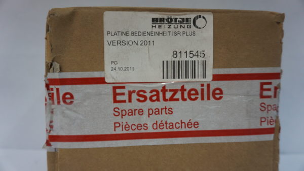 Brötje Platine Bedieneinheit ISR Plus, Version 2011, 811545